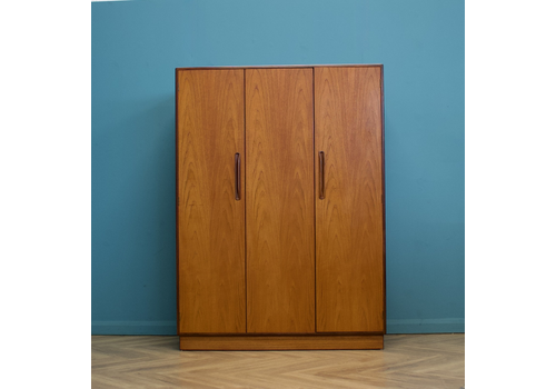 Mid Century Teak Fresco Triple Wardrobe From G Plan, 1960s #1488