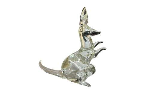 Murano Glass Kangaroo By Seguso Vetri D’arte Vintage Italian Glass Fig