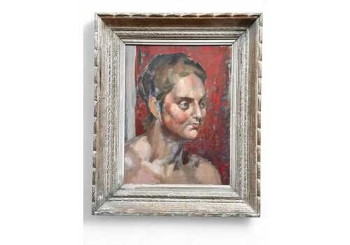 Victor Hume Moody 1896 1990 Modern British Head Study Of Woman Circa 1930s
