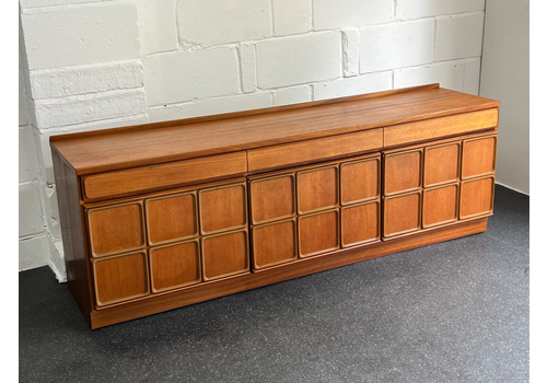 Midcentury McIntosh Sideboard Squares Vintage 1960 Retro Teak (Delivery Availabl