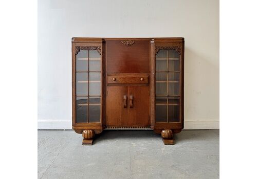 Art Deco Glass Cabinet Sideboard