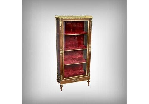 Mahogany Display Case, Louis XVI Style – Mid 20th Century