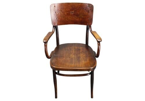 1940s Thonet Beech Chair No. 57, Czechoslovakia