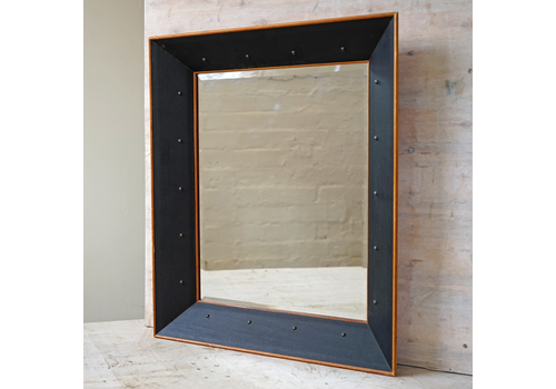Leather Studded Rowley Gallery Wall Mirror