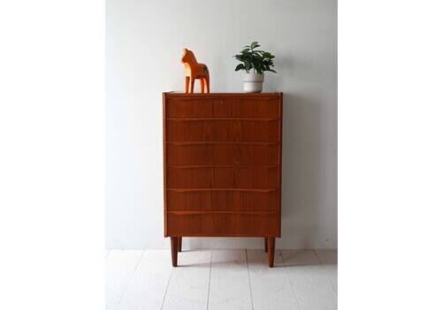 Scandinavian Teak Chest Of Drawers From The 50s/60s
