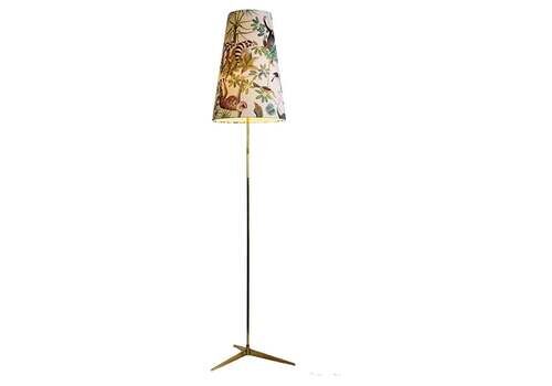 Austrian Midcentury Brass Floor Lamp Micheline By J.T. Kalmar