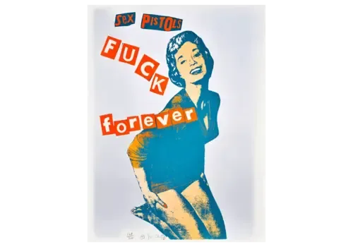 Jamie Reid, Fuck Forever (Silver), 1997