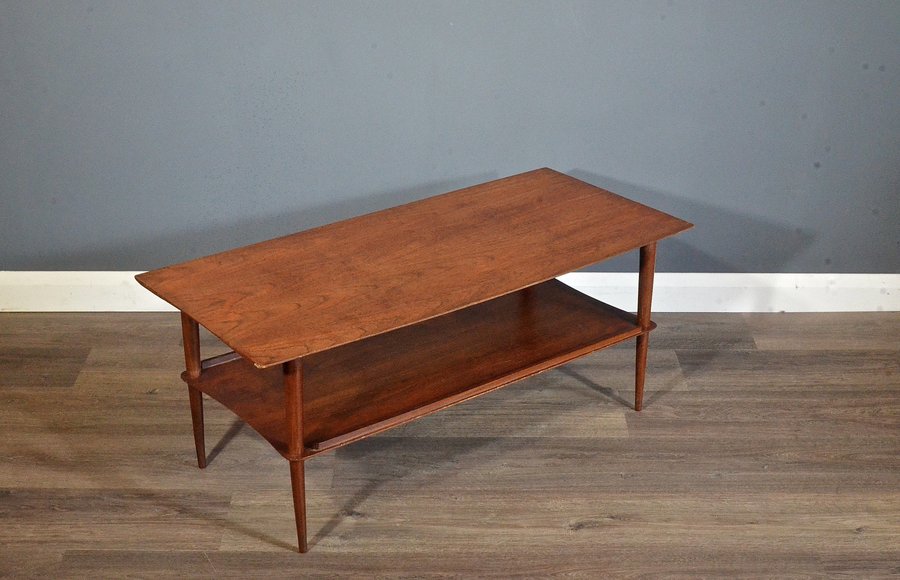 Stylish Vintage Midcentury Danish Two Tier Coffee Table In Teak Midcentury Danish Two Tier Coffee Table