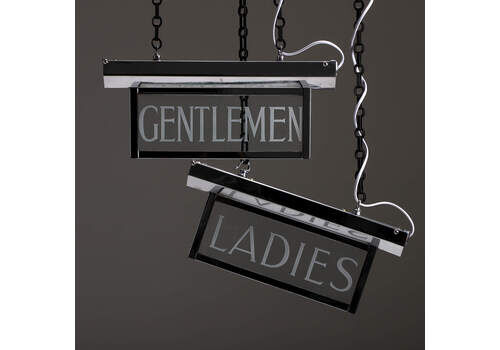 Deco Ladies & Gentelmen Illuminated Signs