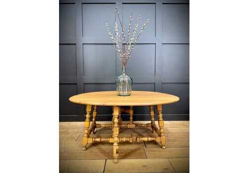 Vintage Ercol Model 506 Drop Leaf Coffee Table In Light Elm – Tall Windsor Style