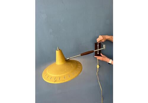 Vintage Swing Arm Van Doorn Wall Lamp In Style Of Rietveld