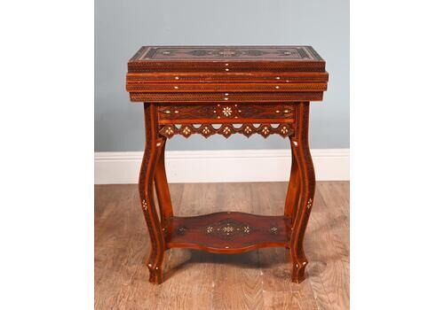 Syrian Games Table Arabic Inlay Damascan Furniture