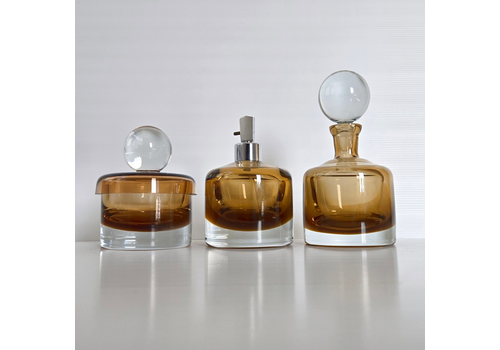 Vintage 1970s Murano Glass Bottle Spray Perfume Kit 70s