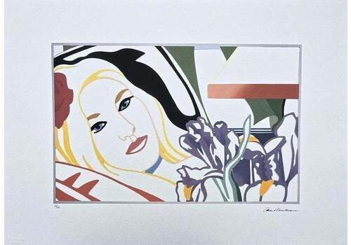 1990s After Tom Wesselmann "Blonde Girl" Pop Art Serigraph