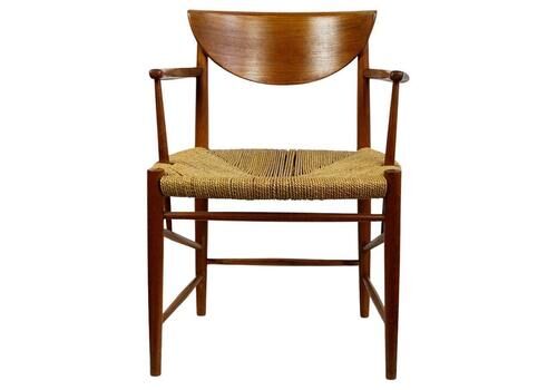 Scandinavian Modern Teak Armchair Mod. 317 By Peter Hvidt For Soborg Mobler