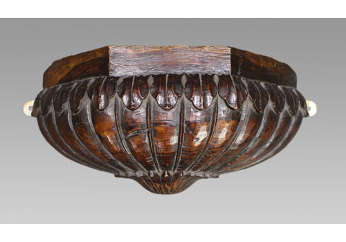Antique 18th Century Carved Walnut Wall Bracket