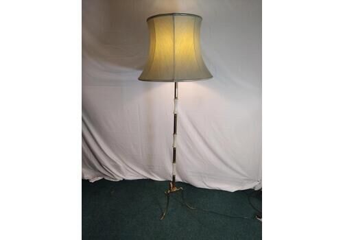 Vintage/Retro Floor Lamp,Brass Tripod With Onyx 1950s Circa,