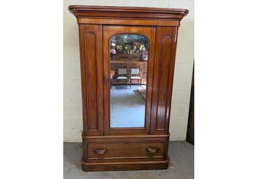 Victorian Mahogany Large Single Wardrobe