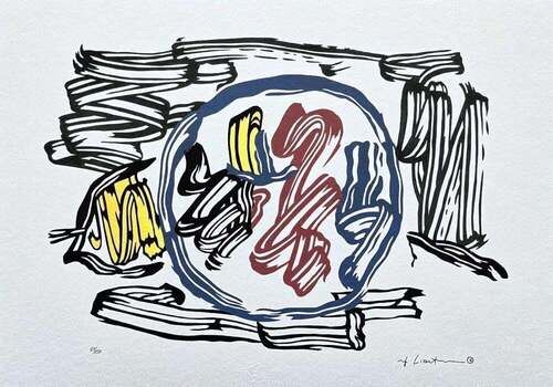 After Roy Lichtenstein, "Apple And Lemon", 1990s, Silk Screen