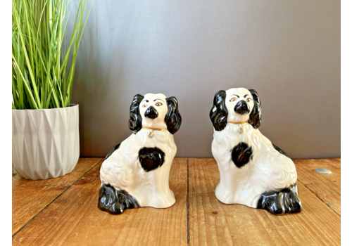 Pair Of Beswick King Charles Spaniel Staffordshire Mantel Wally Dogs 6" 1378 6