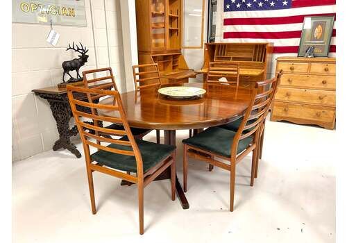 Danish Rosewood Extending Dining Table By Cj Rosengaarden
