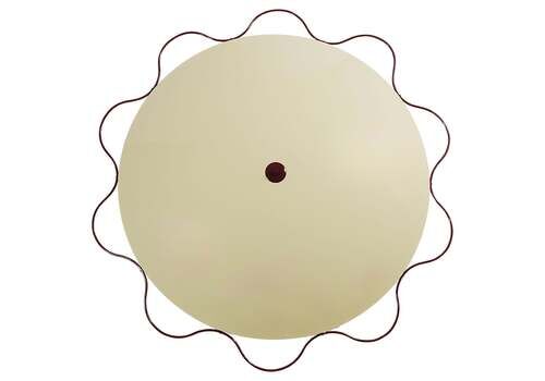 Grand Mid Century Flush Mount Uplight Ceiling Lamp From Filmcasino Vienna, 1950s