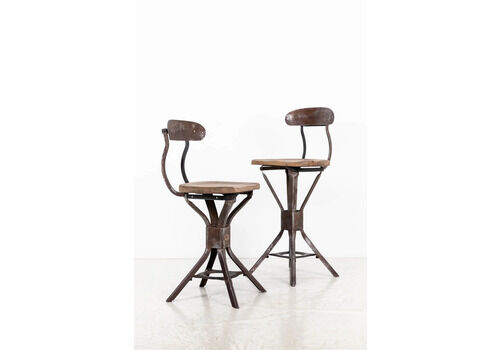 Near Pair Of Evertaut Factory Chairs
