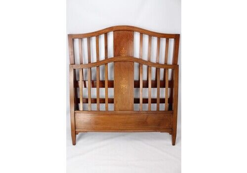 Edwardian Mahogany Inlaid Double Bed