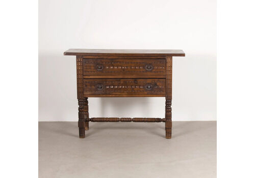 Spanish Oak Chest Of Drawers, Early 20th Century