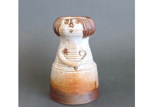 Glazed Ceramic Woman Figure Vase By Jacques Pouchain   Atelier Dieulefit (Circa 1960s 70s)