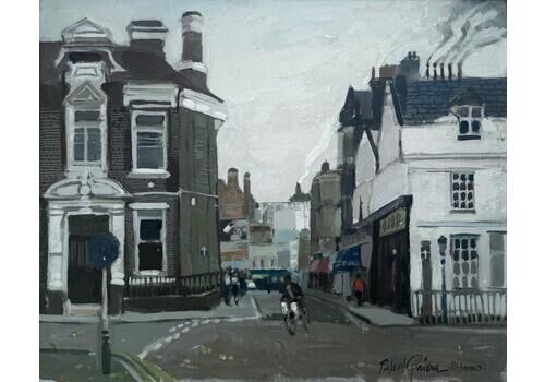 Rafael Griera Calderon Richmond England Uk Cityscape Oil Painting On Canvas C.1980