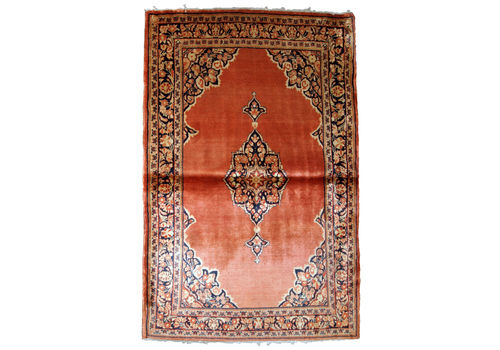 Handmade Antique Persian Sarouk Rug 3.5