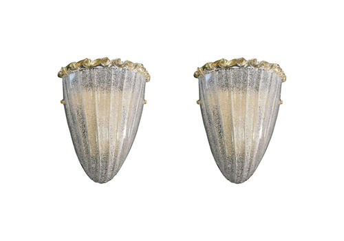 Pair Of Graniglia Shield Sconces, 3 Pairs Available