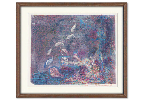 Intense Dutch Expressionist Mixed Media Painting