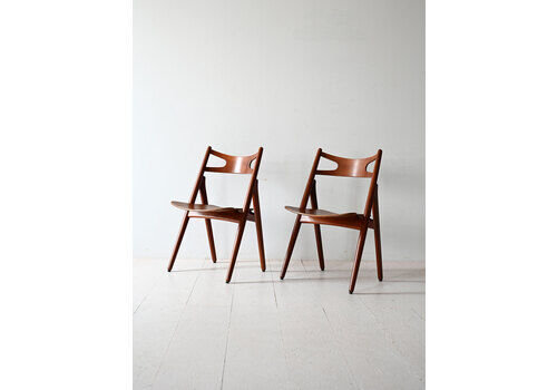 Pair Of Ch29 Chairs By Hans J. Wegner