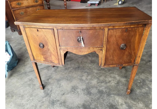 Antique Georgian Mahogany Small Sideboard Cupboard Serving Table