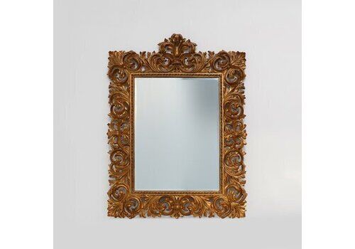 Large Vintage Italian Baroque Style Wall Mirror, 1950s