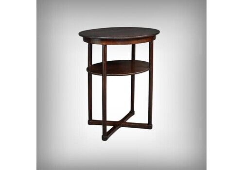 Beech Pedestal Table, By J. Hoffmann, Maison Thonet, Art Deco – 1930
