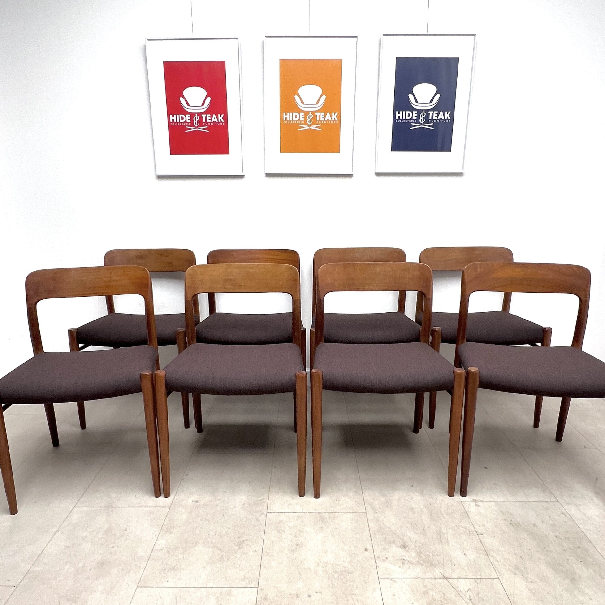 Danish Dining Chairs By Niels Otto Møller