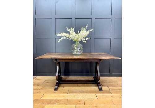 Antique Oak Farmhouse Refectory Dining Kitchen Table  By Simon Simpson Norwich
