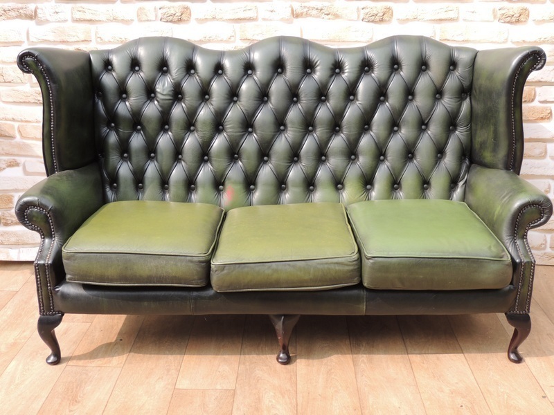 Chesterfield Queen Anne 3 Seater Sofa Vinterior