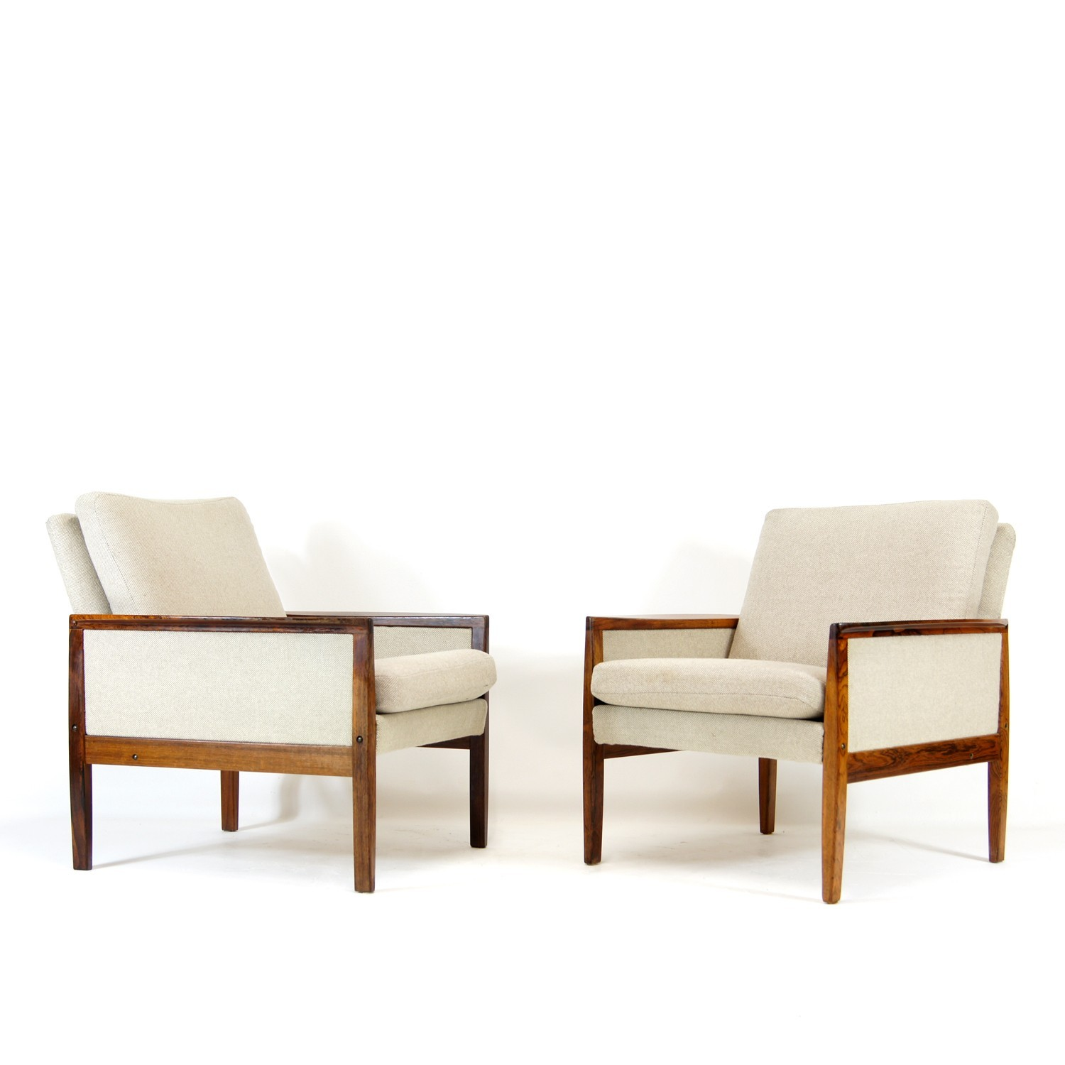 Of Retro Vintage Danish Hans Olsen Rosewood Easy Chair Lounge