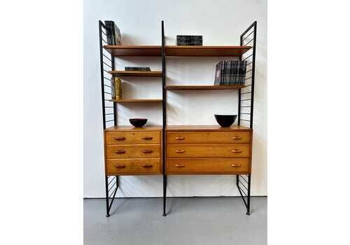 Vintage 1960s Ladderax Teak Shelving Bookcase Unit. Danish Retro G Plan Mid Century