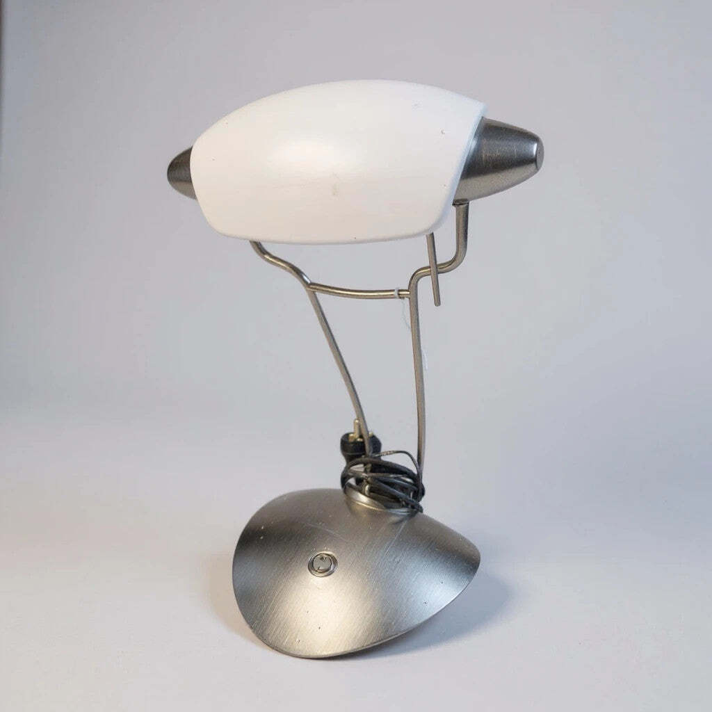 Mid Century Modern Banker's Lamp – Walter Monici Style Vinterior