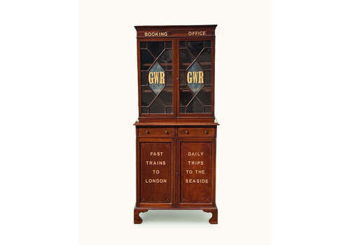 Edwardian Inlaid Mahogany Bookcase, With Cupboards & Drawers.