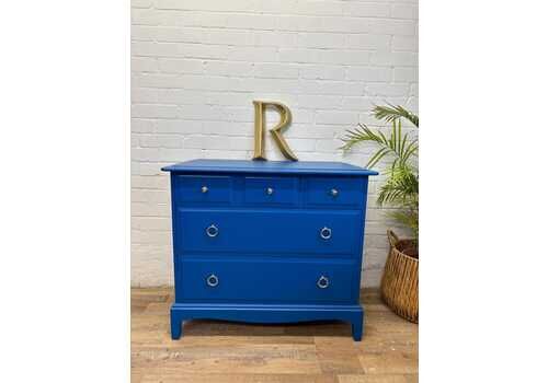Stag Minstrel 3 Over 2 Chest Of Drawers Painted Blue