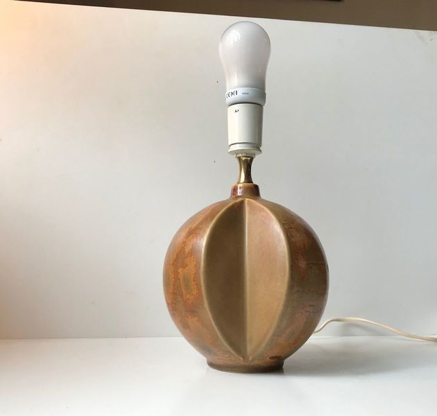 Vintage Danish Ceramic Table Lamp By Heico Nietzsche For Søholm, 1970s photo furniture