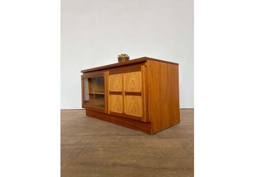 Mid Century Nathan Teak Tv Cabinet – Retro Media Unit, 1960s British Design