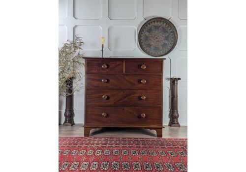Large Late Victorian Mahogany Chest Of Drawers