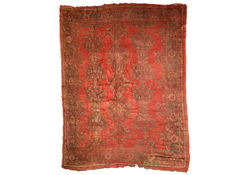Handmade Antique Turkish Oushak Rug 9